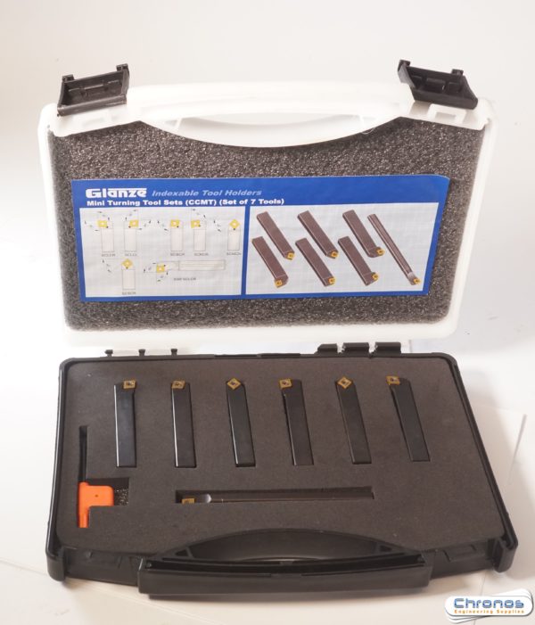 Set of 10 mm CCMT Glanze Mini Indexable Turning Tools- SORRY OUT OF STOCK - Image 2